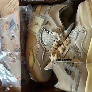 Off White Sail Jordan 4 Retro